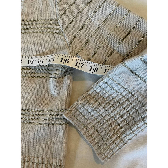 Marc by Marc Jacobs Wool Blend Cardigan Size Small Gray Silver Metal Thread - Picture 12 of 13